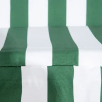 Outsunny 3-Seater Outdoor Porch Swing with Adjustable Canopy, Patio Swing Chair for Garden, Poolside, Backyard, Green and White(m-8)