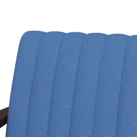 HOMCOM Set of 2 Accent Chairs, Modern Upholstered Armchairs for Living Room with Wooden Legs and Tufting Design, Dark Blue(m-9)