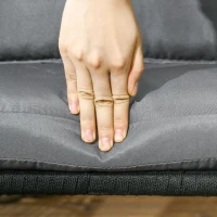 Outsunny Outdoor Dining Chairs Set of 2 Boho Rope Woven Patio Chairs with Cushions for Balcony, Lawn, Garden, Indoor, Dark Grey(m-9)