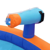 Outsunny 4 in 1 Kids Bounce House w/ Slide, Pool, Climbing Wall, Water Cannon, Blower, Carrying Bag for 3-8 Years(m-9)
