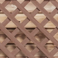 Outsunny Trellis Planter Box for Climbing Plants, Raised Garden Bed w/ Trellis Lattice for Outdoor Garden, Backyard, Brown(m-7)