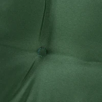 Outsunny 6-Piece Seat Cushion Replacement, Outdoor Patio Chair Cushions Set with Ties, Button Tufted, Dark Green(m-7)