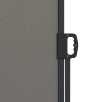 Outsunny 13' x 5' Retractable Side Awning, Outdoor Privacy Screen for Garden, Hot Tub, Balcony, Terrace, Pool, Dark Grey(m-10)