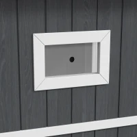 PawHut Outside Cat House Wooden Feral Cat House w/ Weatherproof Roof, Removable Floor, Escape Doors, for 1-2 Cats, Gray(m-9)