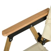 Outsunny Set of 2 Camping Chair, Lightweight Folding Chair, Portable Armchairs, Excellent for Festivals, Fishing, Beach and Hiking, Beige(m-10)