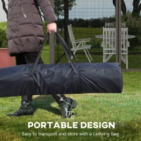 Outsunny 11' x 11' Pop Up Canopy 2-Tier Soft Top Shelter Event Tent w/ Netting Carry Bag for Patio Backyard Garden, Grey(m-6)