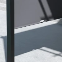 Outsunny 10' x 10' Retractable Pergola Canopy for Backyard, Grey(m-10)