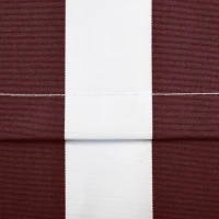 Outsunny 9' x 8' Outdoor Sunshade Canopy Awning Cover, Retractable Awning Fabric Replacement, UV Protection, Red and White(m-7)
