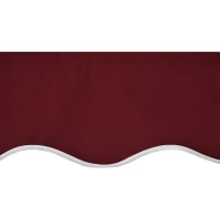 Outsunny 9' x 8' Outdoor Sunshade Canopy Awning Cover, Retractable Awning Fabric Replacement, UV Protection, Wine Red(m-7)