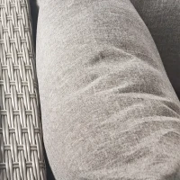 Outsunny Outdoor Wicker Loveseat, Patio Furniture Couch with Cushions, 2 Seats PE Rattan Sofa, 2 Throw Pillows, Gray(m-8)