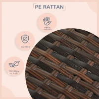 PawHut Luxury Wicker Dog House with Canopy, Outdoor Elevated Dog Bed with Cushion, Durable Pet Shelter, Cream White(m-4)