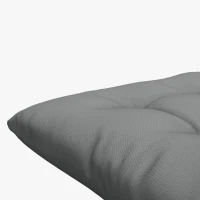 Outsunny 6-Piece Seat Cushion Pillows Replacement, Button Tufted Patio Chair Cushions Set with Ties, Charcoal Grey(m-10)