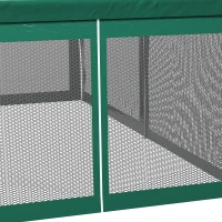 Outsunny 10' x 20' Party Tent, Outdoor Wedding Canopy & Gazebo Shade Shelter with 6 Removable Sidewalls for Event, BBQ, Green(m-8)