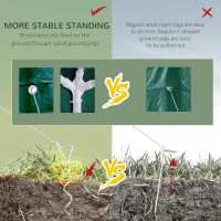 Outsunny 10' x 20' Party Tent, Outdoor Wedding Canopy & Gazebo Shade Shelter with 6 Removable Sidewalls for Event, BBQ, Green(m-6)