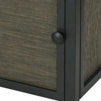 Outsunny 50,000 BTU Propane Fire Table, 28" Gas Firepit Table with Pulse Ignition, Lava Rocks, Rain Cover, Brown(m-10)