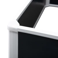 Outsunny 47" x 35" x 12" Raised Garden Bed, Planter Box, Above Ground Garden for Flowers, Herb, Vegetables, Dark Grey(m-10)