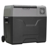 Outsunny 50 Liter Car Refrigerator Portable Freezer 12/24V Electric Cooler Box for Camping, Travel, Picnic, Down to -20℃(m-2)