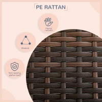 PawHut Outdoor Dog Bed, Extendable Wicker Dog Bed with Roof, Soft Cushion for Small and Medium Dogs, Mixed-Brown(m-5)