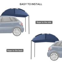Outsunny SUV Awning Tailgate Tent, Portable Rooftop Car Awning, for Truck, RV, Van, Trailer and Overlanding Camping(m-5)