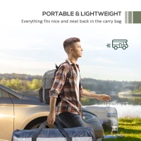 Outsunny SUV Awning Tailgate Tent, Portable Rooftop Car Awning, for Truck, RV, Van, Trailer and Overlanding Camping(m-7)