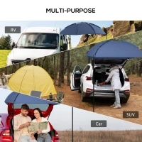 Outsunny SUV Awning Tailgate Tent, Portable Rooftop Car Awning, for Truck, RV, Van, Trailer and Overlanding Camping(m-4)