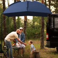 Outsunny SUV Awning Tailgate Tent, Portable Rooftop Car Awning, for Truck, RV, Van, Trailer and Overlanding Camping(m-1)