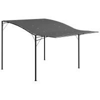 Outsunny 10' x 8' Outdoor Pergola and Patio Gazebo for Garden, Camper, Deck, Doors and Windows, Dark Gray(m-1)