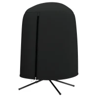 Outsunny Egg Chair Cover, 420D Oxford Fabric Waterproof Anti-dust Furniture Protector for Φ50.4" x 74.8" H Stand, Black(m-2)