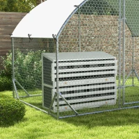 PawHut Chicken Nesting Boxes, 8 Compartments with 2 Egg Collection Trays, Easy Assembly, Perfect for Poultry Enthusiasts(m-8)