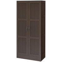 HOMCOM Storage Cabinet w/ Storage Shelves, Pantry Cabinet, Coffee
