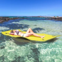 Soozier 7.5x4ft Floating Mat Floating Lily Pad Water Carpet Float Aqua Mat Water Recreation and Relaxing in Pool Beach Lake(m-1)