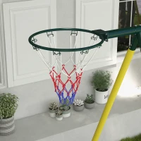 Outsunny Metal Swing Set for Backyard 5 in 1 Design Holds up to 440 lbs. for Ages 3-8, Yellow(m-9)