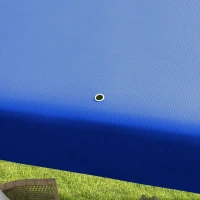 Outsunny 9' x 9' Portable Canopy Party Tent Gazebo Outdoor Sunshade for Weddings Parties with Dressed Legs, Blue(m-9)