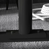 Soozier 2 Inch Weight Plate Rack, Plate Rack Holder For Olympic Weight Plates and Bars, with 4 Transport Wheels and 6 Fasten Clamps, 440 lbs. Capacity, Black(m-8)