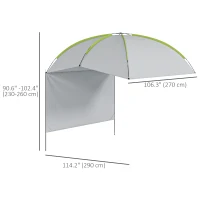 Outsunny SUV Awning Tailgate Tent, Portable Car Awning with Side Wall, for Truck, RV, Van, Trailer and Overlanding Camping(m-3)