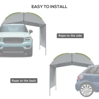 Outsunny SUV Awning Tailgate Tent, Portable Car Awning with Side Wall, for Truck, RV, Van, Trailer and Overlanding Camping(m-5)