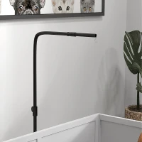 PawHut Dog Whelping Box with Waterproof Mat, Retractable Light Stand, Pig Rail, Adjustable Door, 41" x 39"(m-11)