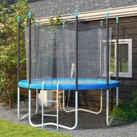 Soozier 14ft Trampoline Replacement Pad Trampolining Replacement Jump Bounce Exercise GYM Pad Only Light Blue(m-7)