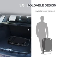 Outsunny Folding Chaise Lounge Chair, Outdoor Portable 2-Level Adjustable Recliner Zero Gravity Chair with Headrest Pillow, Armrests with Storage Mesh Pocket, Black(m-5)