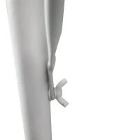 Outsunny Adjustable Balcony Hanging Railing Table, Metal Mounting Mini Wall Desk Storage Rack, Outdoor Flower Stand Serving Table Rectangle, White(m-10)