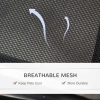 PawHut 47.5" Elevated Foldable Cool Dog Bed for Medium Dog, Indoor Outdoor Raised Pet Cot with Breathable Mesh, Black(m-5)