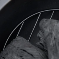 Outsunny 18" Metal Outdoor Fire Pit Wood Burning Fire Bowl with Spark Cover, Poker for Patio, Picnic, Backyard, Dark Brown(m-9)