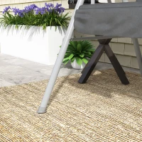 Outsunny 2-Seater Outdoor Porch Swing with Adjustable Canopy and Table, Patio Swing Chair for Garden, Poolside, Backyard, Grey(m-9)