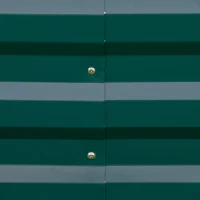 Outsunny 95" x 36" x 12" Galvanized Raised Garden Bed, Easy DIY and Cleaning for Growing Flowers, Herbs, Succulents, Green(m-7)