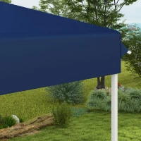 Outsunny 13' x 13' Pop Up Canopy Tent with Height Adjustable for Outdoor, Garden, Patio, Dark Blue(m-9)