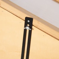 Outsunny Wooden Cold Frame Greenhouse, Raised Planter Bed Protection with Openable Top and 3 Shelves for Outdoor Indoor, 27.5" x 19.75" x 47.25", Brown(m-10)