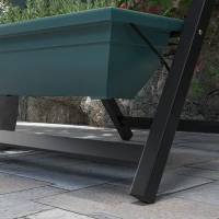 Outsunny 5-Tier Raised Garden Bed with 5 Planter Box, Outdoor Plant Stand Grow Containers with Leaking Holes for Balcony Patio Outdoor, Green(m-9)