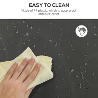 HOMCOM Cube Storage Organizer, 12-Cube Closet Organizer, DIY Modular Storage Cubes, Plastic Bookshelf with Doors for Living Room and Home Office(m-7)