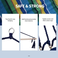 Outsunny Patio Hammock Chair, Hanging Hammock Padded Seat Air Deluxe Sky Swing with Footrest for Any Indoor or Outdoor Spaces Camping Sleeping Reclining Chair(m-5)