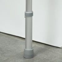 HOMCOM Shower Chair and Toilet Safety Rail Set, Height Adjustable Bath Chair, Width and Height Adjustable Toilet Rail, Assist Grab Bar for Seniors, Easy Installation(m-9)